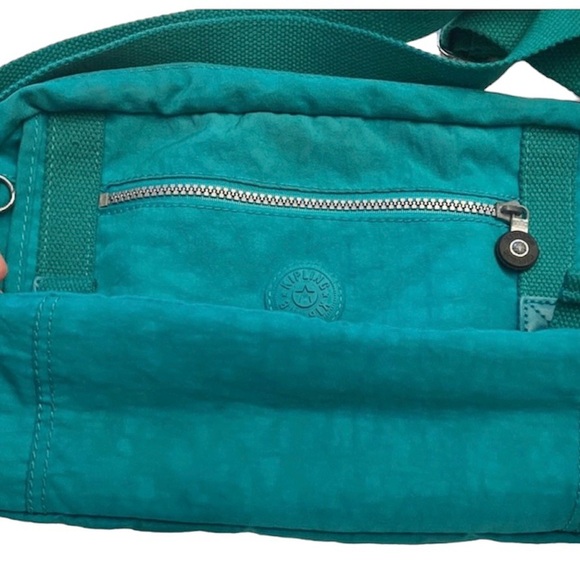 Kipling Official Collectible Jade Teal Crossbody Purse Like New Without Gorilla - Picture 4 of 12